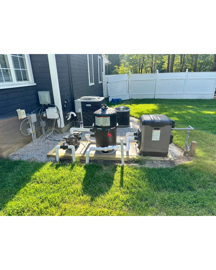 Professionally installed pool pump and filtration equipment